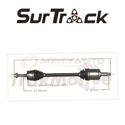 SurTrack CV Axle Shaft for 2006-2010 Chrysler 300 5.7L V8 - Constant jk - Imagem 1 de 4