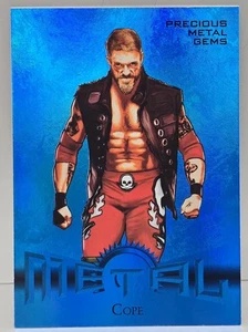 2025 SkyBox Metal Universe AEW Retro PMG Blu 49/50 COPE #RT-12 EDGE - Foto 1 di 2