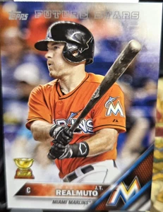 2016 Topps RC Mini Baseball Card J.T. Realmuto (Marlins) #666 (NM) Free Rtns - Picture 1 of 2