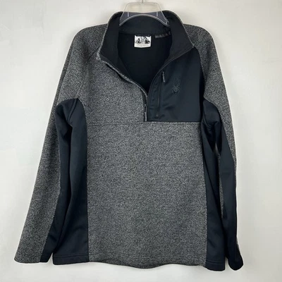 Spyder Half Zip Pullover Mens XL Gait Jacket Gray Casual Golf Preppy - Image 1 of 4