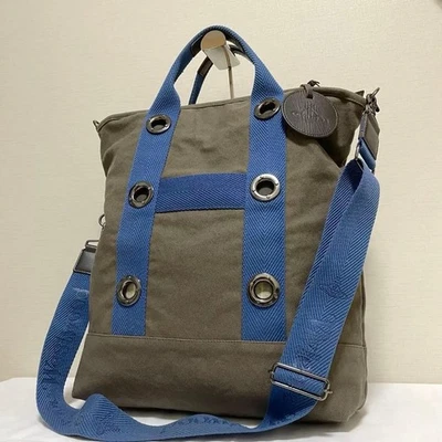 Vivienne Westwood Canvas 3-Way Bag Khaki Y2K Vintage #EK ZEA - Image 1 of 4