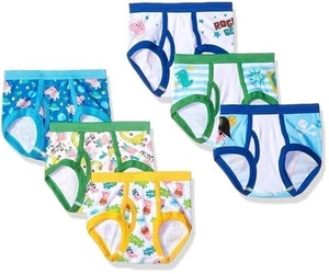 Peppa Pig Boys' Briefs 7-Pack Toddler Underwear Sizes 2T/3T-4T Assorted Prints - Picture 1 of 3