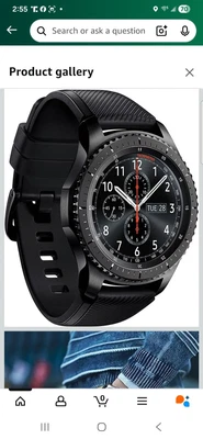 Samsung Gear S3 SM-R760NDAAROM SmartWatch Frontier Gray / Black European Version - Image 1 of 4