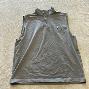 Footjoy Golf Vest Men XL Gray Quarter Zip Sleeveless Heritage Performance - Picture 1 of 5