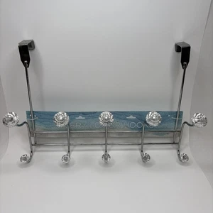 Over-the-Door Hakenablage 5 Doppelhaken für Mäntel, Hüte oder Handtücher. - Bild 1 von 7