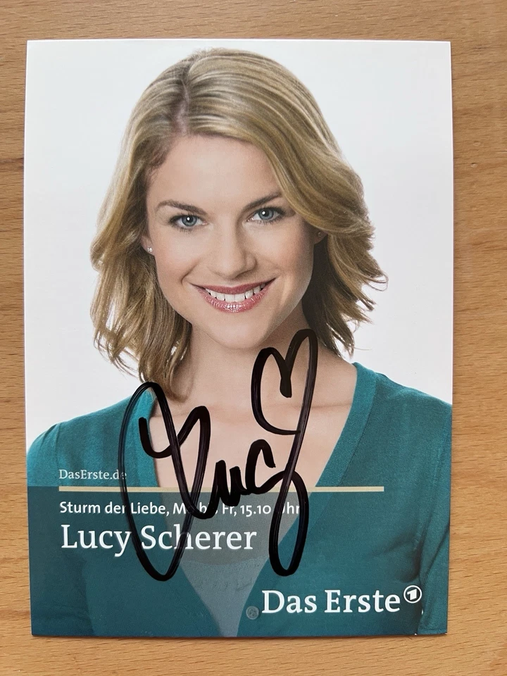 Lucy Scherer AK ARD Sturm der Liebe Autogrammkarte original signiert - Bild 1 von 1