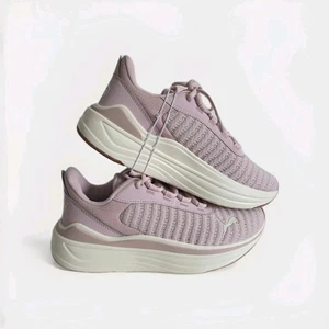 PUMA Stakd Evo Running Women’s Sneakers Pink/Off White Size 8.5 - Picture 1 of 6
