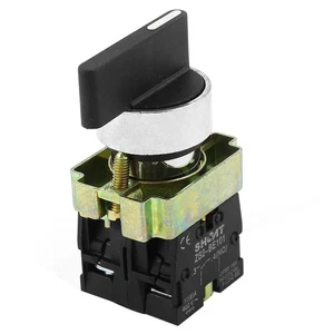 ZB2-BE101 21mm Panel Mount SPDT 2NO 3Position Rotary Selector Switch AC600V 10A - Picture 1 of 4