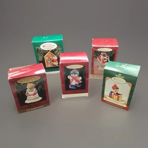 Menge 5 Vintage Punze Andenken Weihnachtsschmuck - Bild 1 von 9