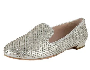 MIU MIU BY PRADA SHOES STUDDED LEATHER SMOKING SLIPPERS LOAFERS $675 39.5 / 9.5 - Picture 1 of 11