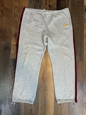 Vintage 80’s Nike Sweatpants Jogger Men's Xl Pockets Striped Drawstring Ankle - Image 1 of 4