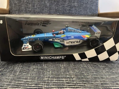 Minichamps 1:18 Benetton B198 F1 Car – Alexander Wurz 1998 – Boxed Diecast Model - Image 1 of 4
