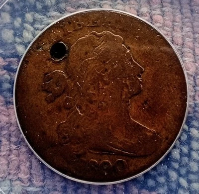 1800 P  Large Penny Style 2 DD 80/79 ANACS Graded VG 8. - Image 1 of 4