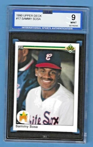 1990 Upper Deck Sammy Sosa White Sox #17 Rookie ISA 9 #60748298 (Error) - Picture 1 of 2