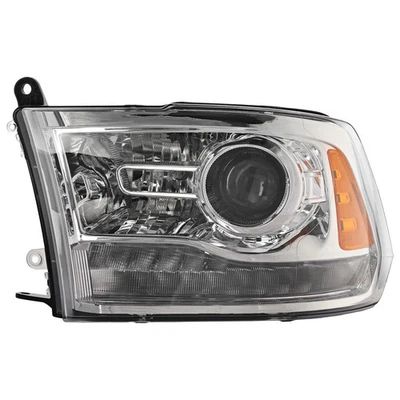 Headlight LH For 2013-2015 Ram 1500 2500 3500 Projector Type Chrome with Bulb - Image 1 of 4