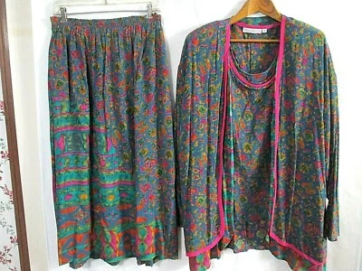 Conjunto de falda, top y chaqueta de tres piezas Ilyse Hart Ltd. Foto 1 de 4