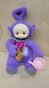 1999 Teletubbies Tinky Winky Munch And Slurp Mini Plush Toy Purple 13.5" - Works - Picture 1 of 6
