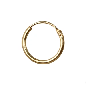 Einzel (1Stück) Creole 750 echt Gold Ohrring Herren Männer Damen 11mm MF29 - Bild 1 von 1