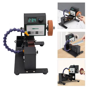 15° Angle Electric Belt Disc Sander Desktop Metal DIY Mini Polishing Machine200W - Picture 1 of 17