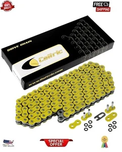 O-Ring Drive Chain for Suzuki LTZ400 Quadsport 2003 2004 05 06 07 08 09 Yellow - Picture 1 of 8