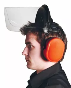 Polycarbonat Visier mit Gehörschutz - Besatzset - Bild 1 von 3