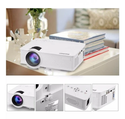 Excelvan GP9 EHD09 Mini LED Projector 800x480pixels Support 1080P 1800 Lumens... - Image 1 of 4
