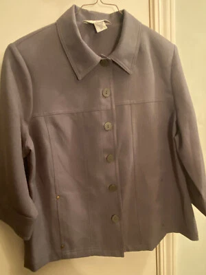 Allison Daley Jacket Army Green 10P Blazer Top Woman Button Up NWOT Excellent - Image 1 of 4