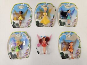 Disney Fairies Tinker Bell 4" Figures Playmates 2008 Lot Of 6 (Damaged Package)