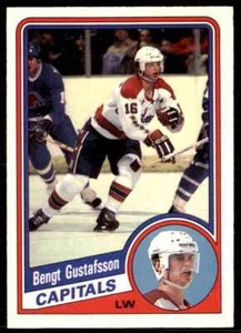 1984-85 O-Pee-Chee Bengt Gustafsson Washington Capitals #198 - Picture 1 of 2