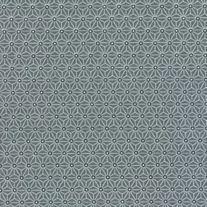 Französische Textilien ASANOHA japanisches Design grauer Stoff 100% Baumwolle 160 cm breit - Bild 1 von 1