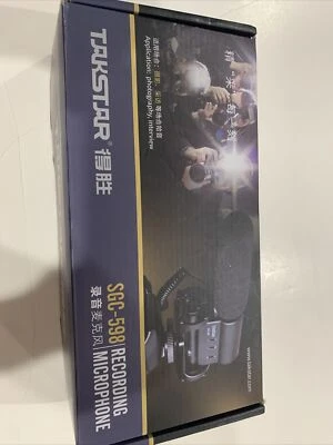 Nuevo micrófono condensador negro para grabación de escopeta Takstar SGC-598 para fotografía Foto 1 de 4