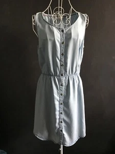 denim shirt dress in lyocell 14. By F&F, Elasticated waist. 37" long. Comfy! - Picture 1 of 2