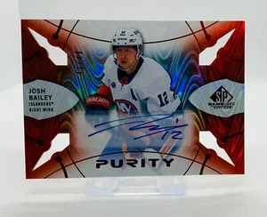 2022-23 Upper Deck SP Game Used Purity Auto /49 Josh Bailey #P-40 Auto - Picture 1 of 2