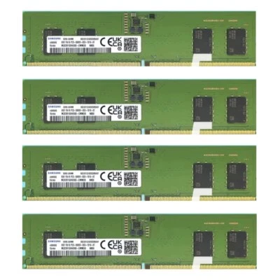 Samsung 32GB (4X8GB) DDR5 5600MHz PC5-44800 UDIMM Memory Ram (M323R1GB4DB0-CWM) - Image 1 of 4