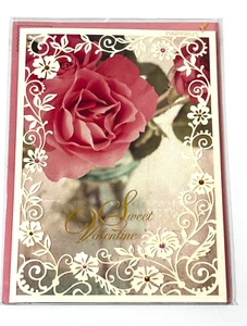 Papyrus Valentines Day Greeting Card Embellished Love Sweetheart Laser Cut - Picture 1 of 2
