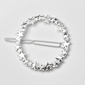 tolle Haarspange Haarklammer Haarklemme Haarclip Innenzahnung Sterne Ø 5,8 cm - Bild 1 von 2