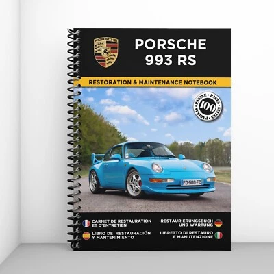 PORSCHE 993 RS : Restaurierungsnotizbuch & Wartung - KOSTENLOS VERSAND I - Bild 1 von 4