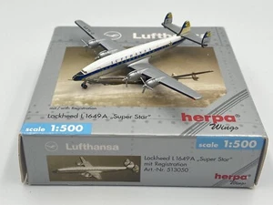 HERPA WINGS (513050) 1:500 LUFTHANSA LOCKHEED L1649A SUPER STAR BOXED ! - Picture 1 of 3