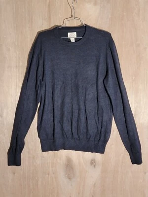 St Johns Bay Jersey Suéter Hombre M Cuello Redondo Manga Larga Gris Foto 1 de 4