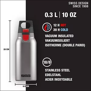 Insulated Water Bottle - Thermo Flask Hot & Cold ONE Brushed - with Tea Infuse - Picture 1 of 5