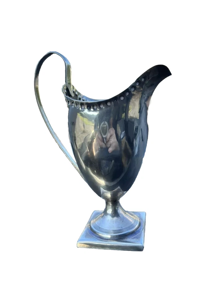 1793 Antique George III Silver Cream Jug By Peter & Ann Bateman London England - Imagem 1 de 4