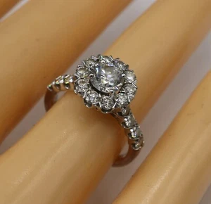 .70 Carat Center Diamond F SI2 GIA & .84 Carat ACCENTS Ring 14k Total 1.54 Carat - Picture 1 of 24