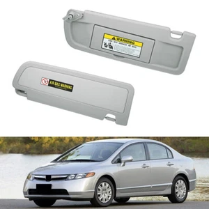2pcs Grey Sun Visor For Honda Civic 2006-2011 Visors Left & Right Visor Set New - Picture 1 of 8