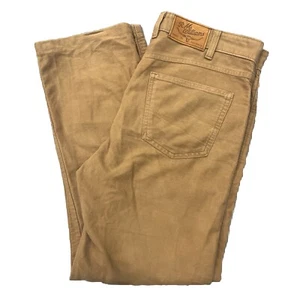 R.M. Williams Mens Linesmans Jeans Pants 35L Dark Tan Brown Straight TJ098 USED - Picture 1 of 6