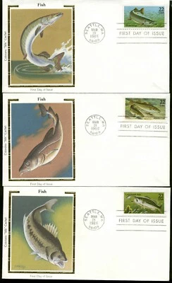 US FDC #2205 - #2209  Complete Set of 5 Colorano "Silk" Cachets Seattle, WA - Image 1 of 2