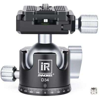 Niedrigprofil StativKugelkopf Professioneller Ganzmetall CNC Panorama D28/D34 - Bild 1 von 4