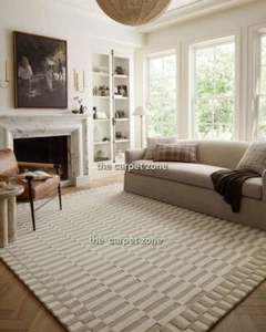 Rug Hand Tufted Modern Hand Tufted Carpet Bedroom Area Rug Living room office - Picture 1 of 3