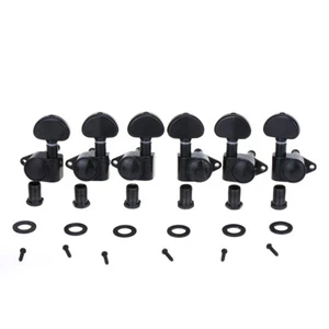 Wilkinson Black 3L3R Roto Sealed Guitar Machine Head Tuning Peg Set For Les Paul - Picture 1 of 8