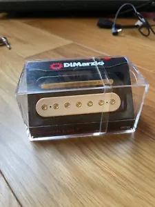 DiMarzio DP708 Crunch Lab 7 Humbucker Pickup Black Cream w/ Gold Poles - Picture 1 of 4