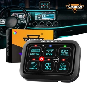 Panel de Interruptor AUXBEAM RA60 RGB Palanca Pulsado Momento Automático Regulable 12-24V - Imagen 1 de 12